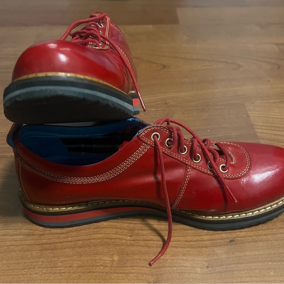 INCI FATIH Mens Red  leather lace up shoes main image 11